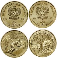 zestaw: 2 x 2 złote 1997, 1998, Warszawa, 200-le