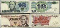 zestaw: 100 złotych 1979 i 10 złotych 1982, seri