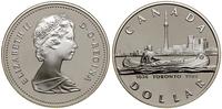 1 dolar 1984, Ottawa, 150 lat Toronto, srebro pr