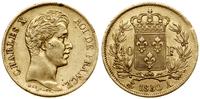40 franków 1830 A, Paryż, złoto, 12.80, dość ład
