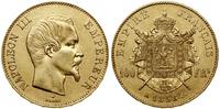 100 franków 1858 A, Paryż, złoto, 32.28 g, bardz