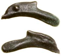 brąz w kształcie delfina VI–V w. pne, brąz, 24.1