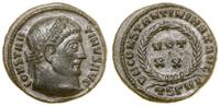 follis 324, Tessaloniki, Aw: Głowa cesarza w pra