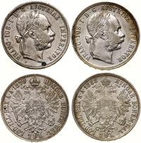 Austria, zestaw: 2 x 1 floren, 1879 i 1888