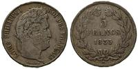 5 franków 1835/B, Rouen, delikatna patyna, KM 74