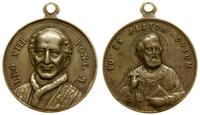 medalik religijny, Popiersie Leona XIII lekko w 