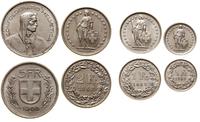 Szwajcaria, zestaw 4 monet, 1968