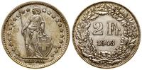2 franki 1943 B, Berno, srebro próby 0.835, 10 g