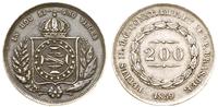 200 realów 1859, Rio de Janeiro, srebro próby 0.