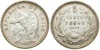 5 pesos 1927, Santiago, srebro próby 0.900, 25 g