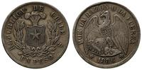 1 peso 1886/S, Santiago, srebro "900" 25.0 g, pa