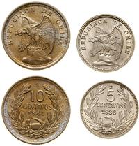 Chile, zestaw 2 monet