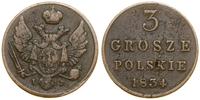 Polska, 3 grosze polskie, 1834 IP