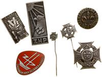zestaw 7 odznak harcerskich, w skład zestawu wch