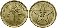 5 franków 1952, Bruksela, mosiądz, pięknie zacho