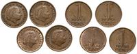 Niderlandy, zestaw: 4 x 5 centów i 4 x 1 cent, 1962–1983