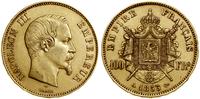100 franków 1855, Paryż, złoto 32.25 g, Fr. 569,