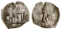 denar przed 1401, Wilno, Aw: Kolumny Gedymina z 