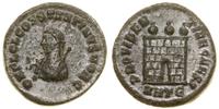 follis 317, Heraclea, Aw: Popiersie cesarza w pr