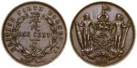 1 cent 1889 H, Birmingham, brąz, KM 2