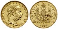 Austria, 8 florenów = 20 forintów, 1889