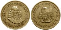 1 cent 1961, Pretoria, mosiądz, KM 57