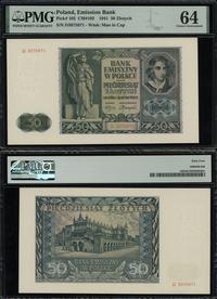 50 złotych 1.08.1941, seria D, numeracja 3075971