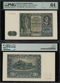 50 złotych 1.08.1941, seria D, numeracja 3075969