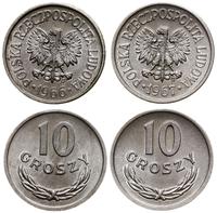 Polska, lot 2 x 10 groszy, 1966, 1967