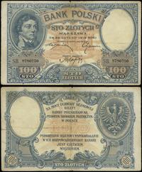 100 złotych 28.02.1919, seria B, numeracja 87807