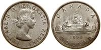 1 dolar 1963, Ottawa, Canoe, srebro próby "800",