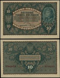10 marek polskich 23.08.1919, seria II-CA, numer
