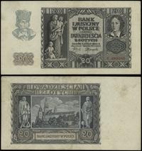 20 złotych 1.03.1940, seria K, numeracja 4946343