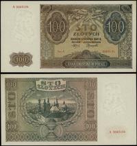 100 złotych 1.08.1941, seria A, numeracja 308313