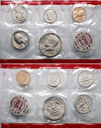 Stany Zjednoczone Ameryki (USA), zestaw 5 monet z mennicy Denver, 1972