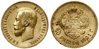 10 rubli 1901 (Ф•З), Petersburg, złoto, 8.57 g, 