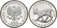 100 złotych 1979, RYŚ- PRÓBA, srebro, Parchim P.