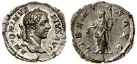 denar 206–210, Rzym, Aw: Popiersie cesarza w wie