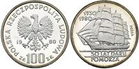 100 złotych 1980, 50 LAT DARU POMORZA, srebro, P