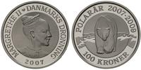 100 koron 2007, Niedźwiedź polarny, wybite stemp