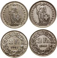 Szwajcaria, zestaw: 2 x 2 franki, 1940 i 1941