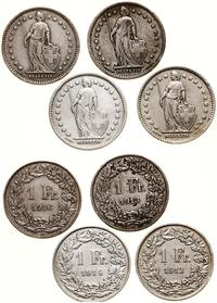 zestaw: 4 x 1 frank roczniki: 1912, 1913, 1914, 