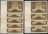 zestaw: 9 x 100 złotych 9.11.1934, różne serie o
