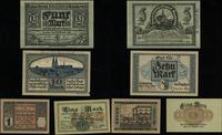 Niemcy, zestaw 6 notgeldów z różnych miast, 1918–1923