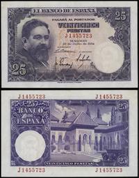 25 peset 22.07.1954, seria J, numeracja 1455723,