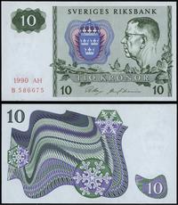 10 koron 1990 AH, seria B, numeracja 586675, min