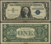 1 dolar 1957, seria zastępcza ☆ 19171144 B, nieb