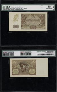 10 złotych 1.03.1940, seria L, numeracja 1462612
