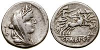 denar 102 pne, Rzym, Aw: Głowa Cybeli w prawo, z