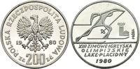 200 złotych 1980, OLYMPIADA W LAKE PLACID- PRÓBA
